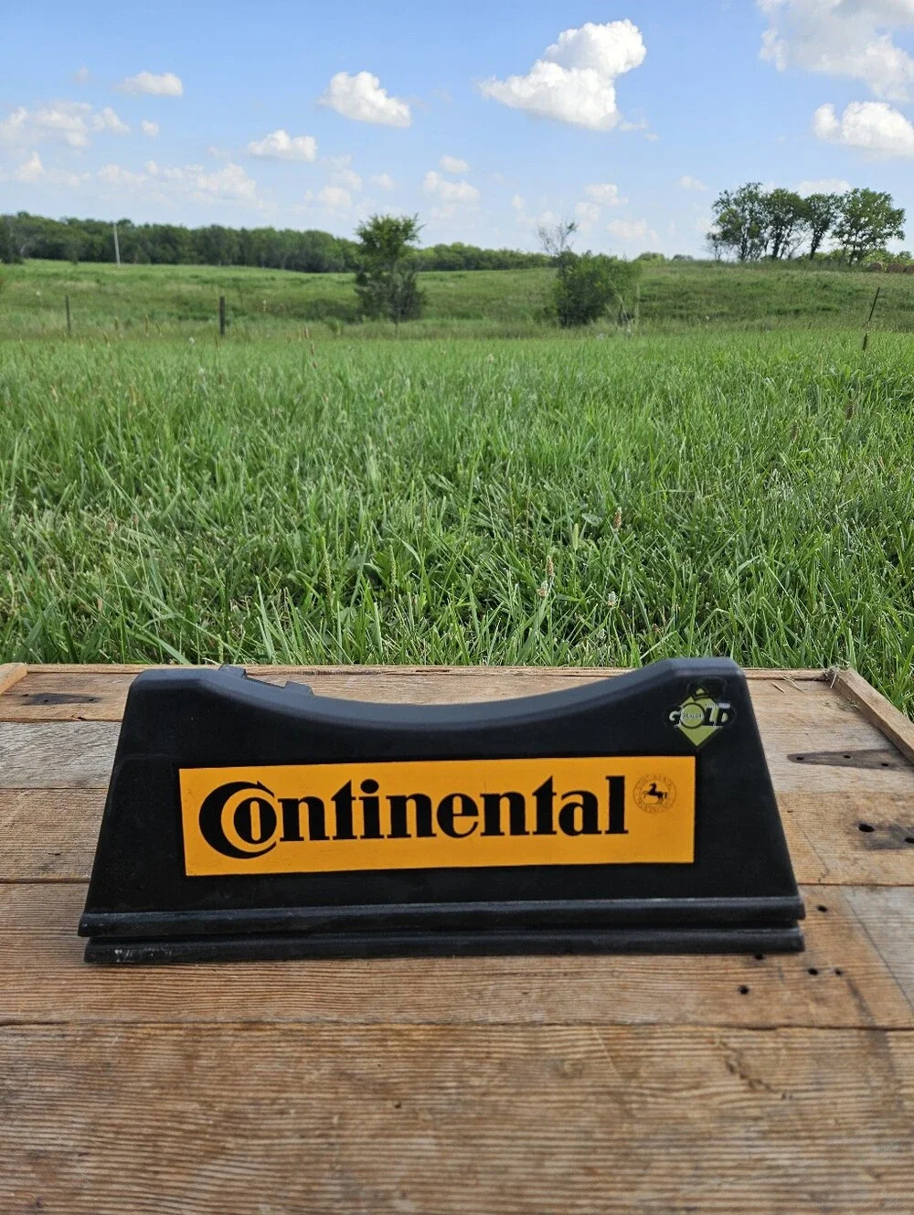 Continental Tire Store Display Stand Plastic Advertisement Sign 2-pc Rack